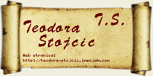 Teodora Stojčić vizit kartica